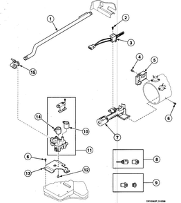 Gas Valve Diagram and Parts List for SDG409QF  Speed Queen Dryer