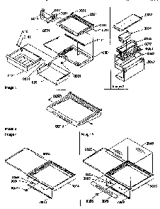 Deli, Shelf, And Crisper Assemblies Diagram and Parts List for 57089-P1190814WE  Amana Refrigerator