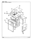 BODY Diagram and Parts List for A9845VPV  Admiral Wall Oven