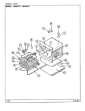 OVEN Diagram and Parts List for A9845VPV  Admiral Wall Oven