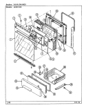 DOOR / DRAWER Diagram and Parts List for A6257XRS  Admiral Range