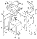 BODY Diagram and Parts List for 3422PVW  Magic Chef Range