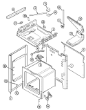 BODY Diagram and Parts List for A6498VRV  Admiral Range