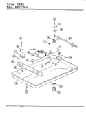 CONTROL SYSTEM Diagram and Parts List for A82LK-3K-R  Admiral Cooktop
