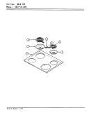 TOP ASSY. Diagram and Parts List for 665WH-CVW  Admiral Range
