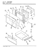 DOOR / DRAWER Diagram and Parts List for 665WH-CVW  Admiral Range