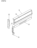 CONTROL PANEL Diagram and Parts List for 673AJ-KV  Admiral Range
