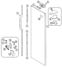 FRESH FOOD OUTER DOOR Diagram and Parts List for RC274TDM  Amana Refrigerator