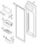 FRESH FOOD INNER DOOR Diagram and Parts List for JRSD2790A  Jenn-Air Refrigerator