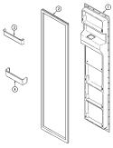 FREEZER INNER DOOR Diagram and Parts List for JRSD279W  Jenn-Air Refrigerator