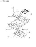 Part Location Diagram of 2001F041-91 Whirlpool TOP, MAIN WHITE