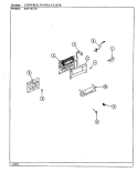 CONTROL PANEL Diagram and Parts List for 667AK-TSVW  Admiral Range