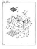OVEN Diagram and Parts List for 667AK-TSVW  Admiral Range