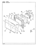 DOOR Diagram and Parts List for 667AK-TSVW  Admiral Range