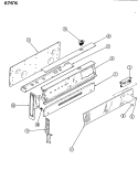 CONTROL PANEL Diagram and Parts List for 676AK-KSVW  Admiral Range