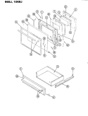 DOOR Diagram and Parts List for S968J-CHZW  Admiral Range