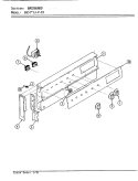 CONTROL PANEL Diagram and Parts List for 653WJ-V-CX  Admiral Range