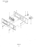 CONTROL PANEL Diagram and Parts List for 1255AF-CLW  Maytag Wall Oven