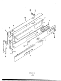CONTROL PANEL Diagram and Parts List for 687AF-CKVW  Admiral Range