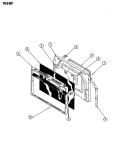 Part Location Diagram of 7706E007 Whirlpool FRAME, OVN DOOR