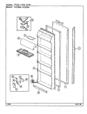 FRESH FOOD DOOR Diagram and Parts List for NS208MA DR07A Magic Chef Refrigerator