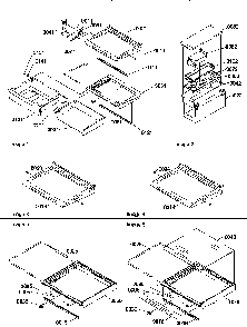 Deli, Shelves, Crisper Assemblies And Accessories Diagram and Parts List for SRD522TW-P1313301WW  Amana Refrigerator