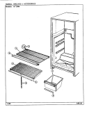 SHELVES & ACCESSORIES Diagram and Parts List for NT194MW  Norge Refrigerator