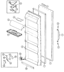 Part Location Diagram of 66986-6 Whirlpool NLABEZEL, NAMEPLATE