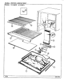 FREEZER COMPARTMENT Diagram and Parts List for NT218MFA DD74A Admiral Refrigerator