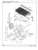 UNIT COMPARTMENT & SYSTEM Diagram and Parts List for NNT194KA CC62A Admiral Refrigerator