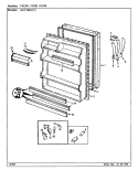 FRESH FOOD DOOR Diagram and Parts List for NNT194KA CC62A Admiral Refrigerator