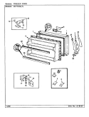 FREEZER DOOR Diagram and Parts List for NNT194KA CC62A Admiral Refrigerator