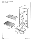 SHELVES & ACCESSORIES Diagram and Parts List for NT156MW DC05B Admiral Refrigerator