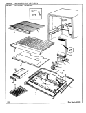 FREEZER COMPARTMENT Diagram and Parts List for CNNT198KL BF52C Maytag Refrigerator