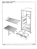 SHELVES & ACCESSORIES Diagram and Parts List for NT155MW DC03A Maytag Refrigerator