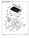 UNIT COMPARTMENT & SYSTEM Diagram and Parts List for NT198MW DE57A Norge Refrigerator