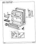 FRESH FOOD DOOR Diagram and Parts List for NT198MA DE58A Norge Refrigerator