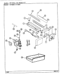 OPTIONAL ICE MAKER KIT Diagram and Parts List for NT198MW DE57A Norge Refrigerator