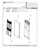 CONTROL PANEL Diagram and Parts List for MN15F-14T  Norge Microwave
