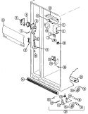 FRESH FOOD COMPARTMENT Diagram and Parts List for RSWA278AAM  Admiral Refrigerator