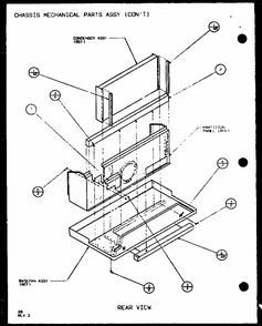 Chassis Mechanical Parts Assy (con^t) (pth09300er/p9812608r) (pth09400er/p9872108r) Diagram and Parts List for PTH12300ER P9812615R Amana Air Conditioner