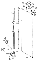 FRESH FOOD OUTER DOOR Diagram and Parts List for RSWA278AAM  Admiral Refrigerator