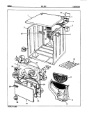 EXTERIOR (REV. E - G) Diagram and Parts List for DEL203W  Norge Dryer