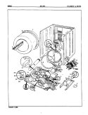 CYLINDER & DRIVE (REV. A - D) Diagram and Parts List for DEL203W  Norge Dryer