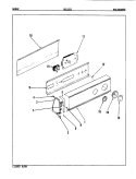 CONTROL PANEL (REV. E - G) Diagram and Parts List for DGL203W  Norge Dryer