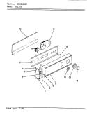 CONTROL PANEL (REV. A - D) Diagram and Parts List for DEL253H  Norge Dryer