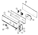 CONTROL PANEL (REV. E) Diagram and Parts List for DGL203AC  Norge Dryer