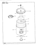 TUB (REV. K - P) Diagram and Parts List for LWL203H  Amana Washer