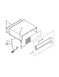 Top Grille And Unit Cover Parts Diagram and Parts List for JF42SSFXDA01  Jenn-Air Refrigerator