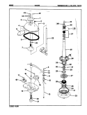 TRANSMISSION & RELATED PARTS (REV. A - D) Diagram and Parts List for LWL203H  Amana Washer